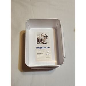 Set of 2 Brightroom Cart Organizers White 7 7/16" x 5 3/4" x 3 5/16" Side Hang